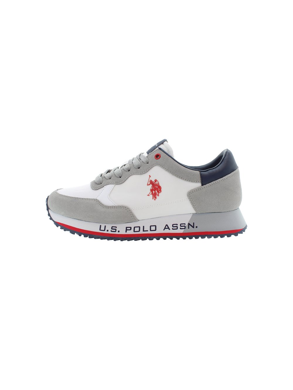 U.S. Polo Assn. Sneaker Herren Leder weiß, 45