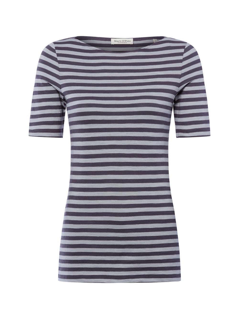 Thumbnail - Marc O'Polo T-Shirt Damen Baumwolle (100%) grau gestreift, XS