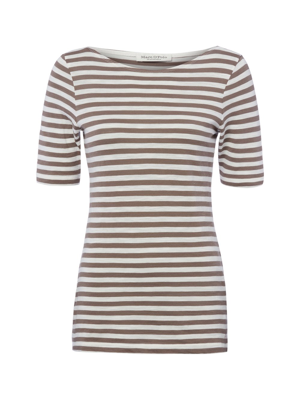 Marc O'Polo T-Shirt Damen Baumwolle (100%) braun gestreift, S