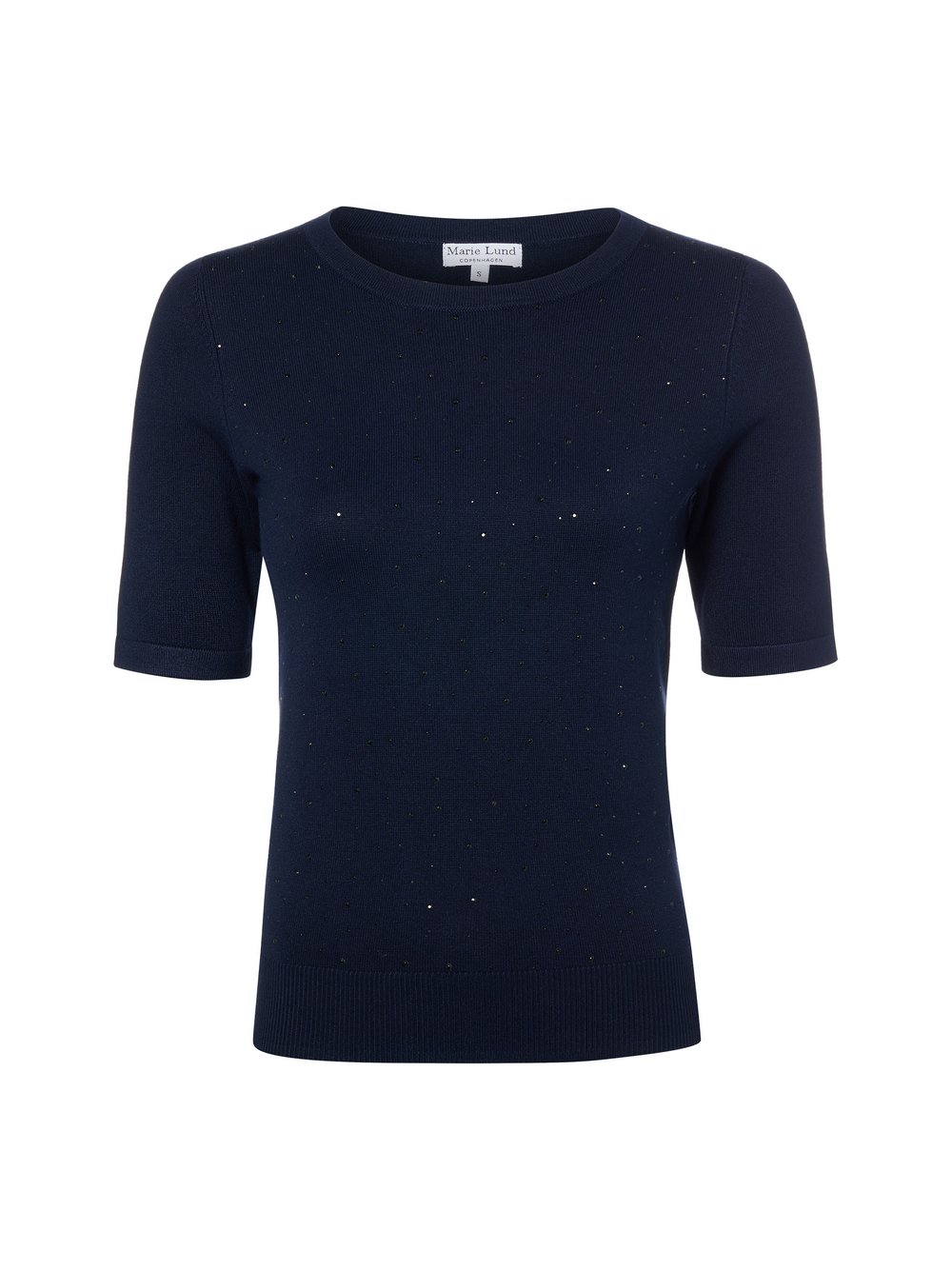 Marie Lund Kurzarm-Pullover Damen Viskose blau, S