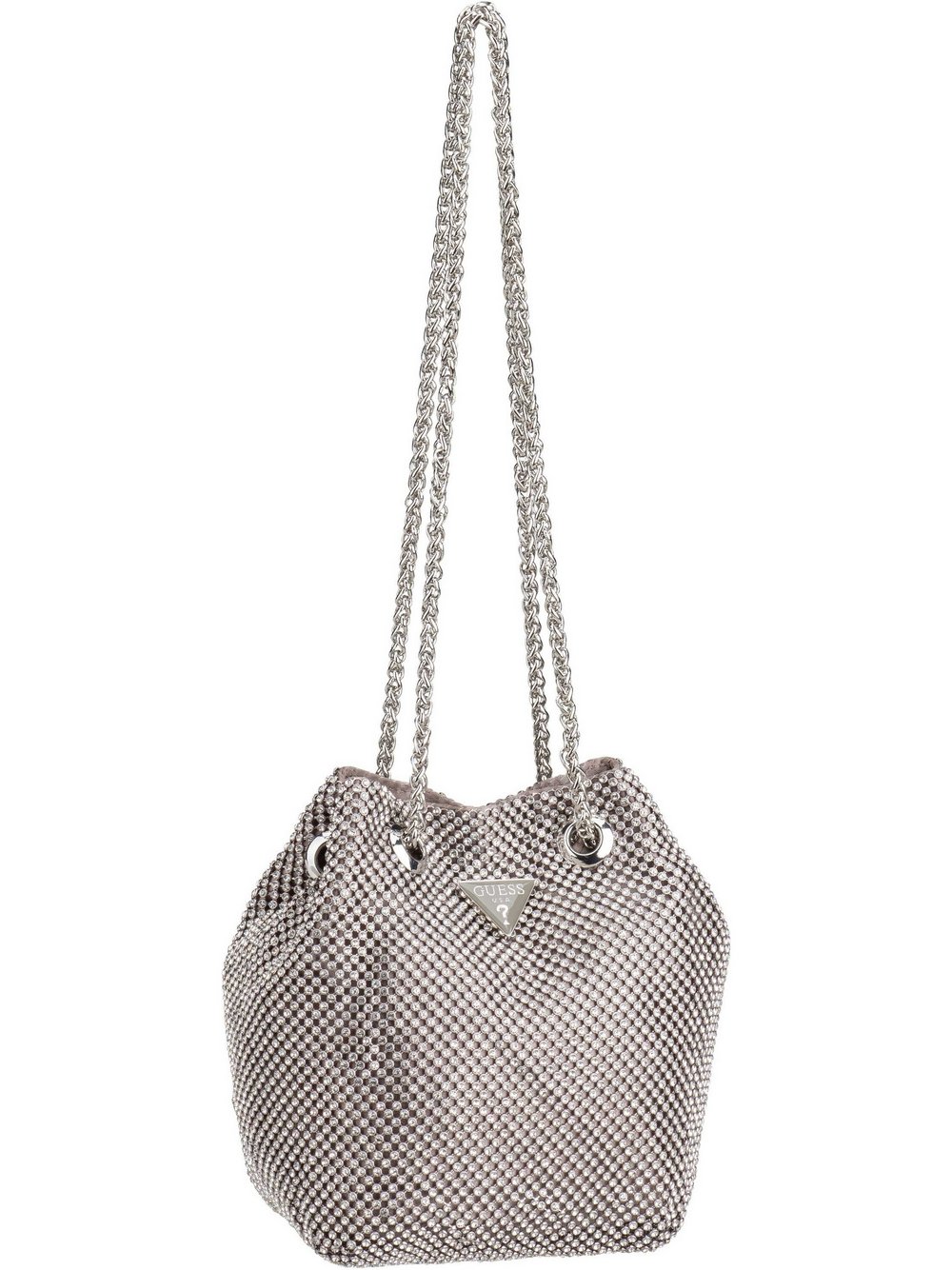 GUESS Handtasche Damen Metall silber, ONE SIZE