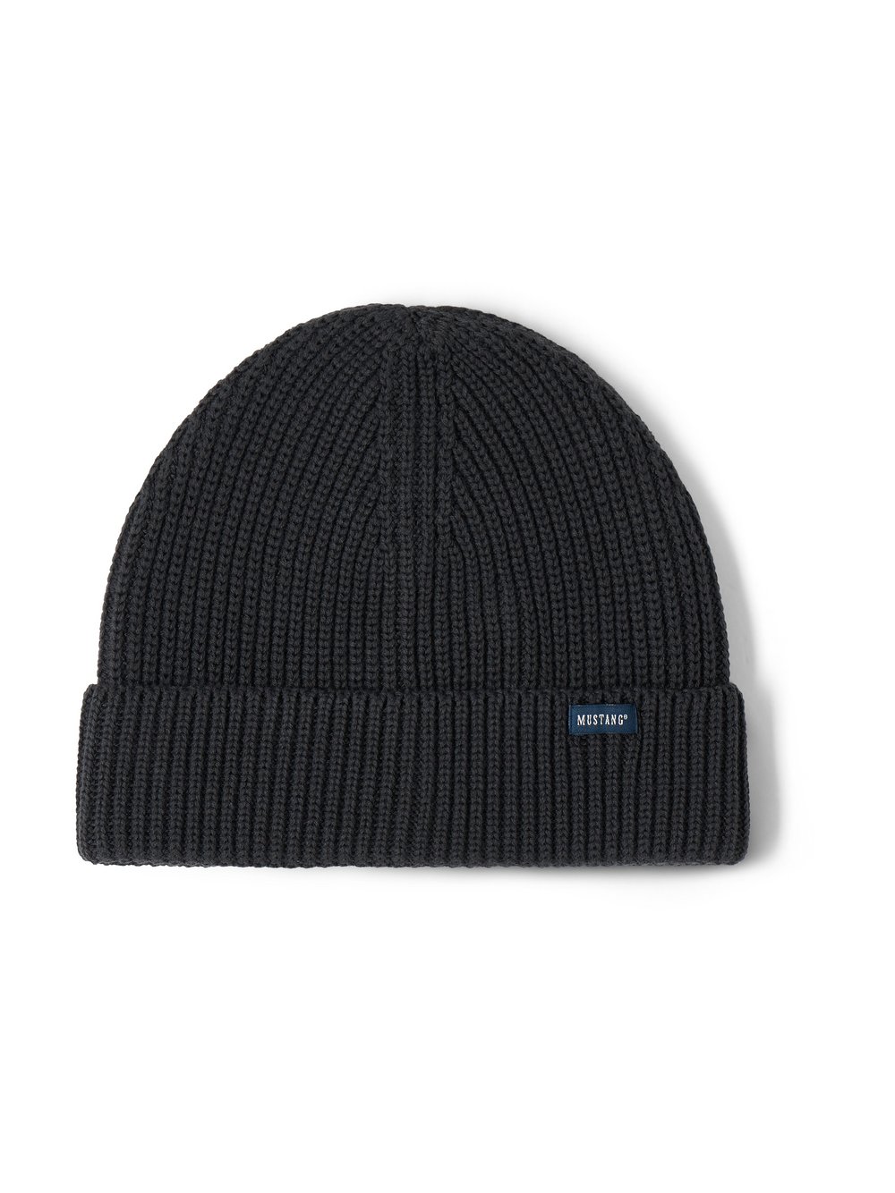 Mustang Beanie Herren Baumwolle grau, ONE SIZE