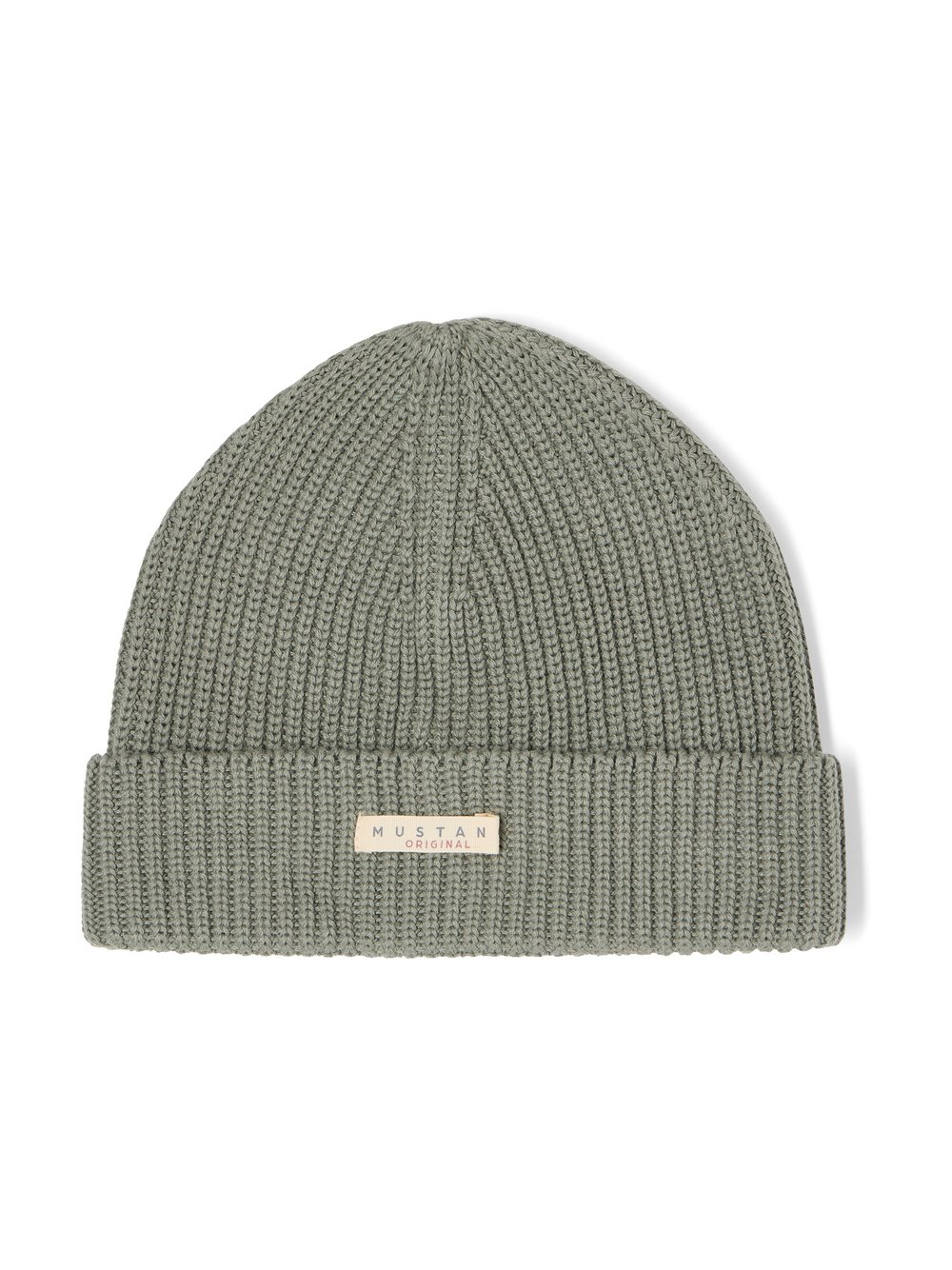 Mustang Beanie Herren Baumwolle grün, ONE SIZE