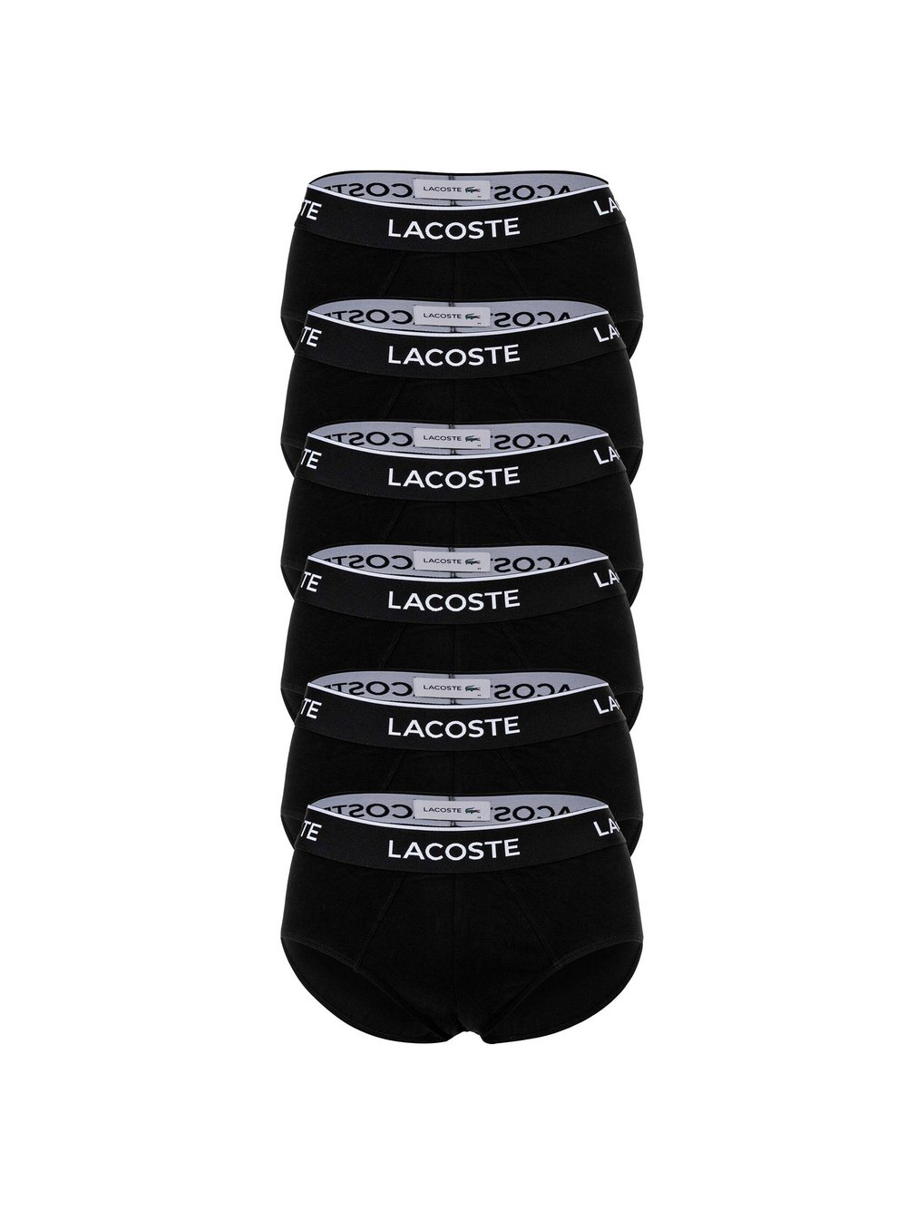 Lacoste Slip 6er Pack Herren Baumwolle schwarz, S