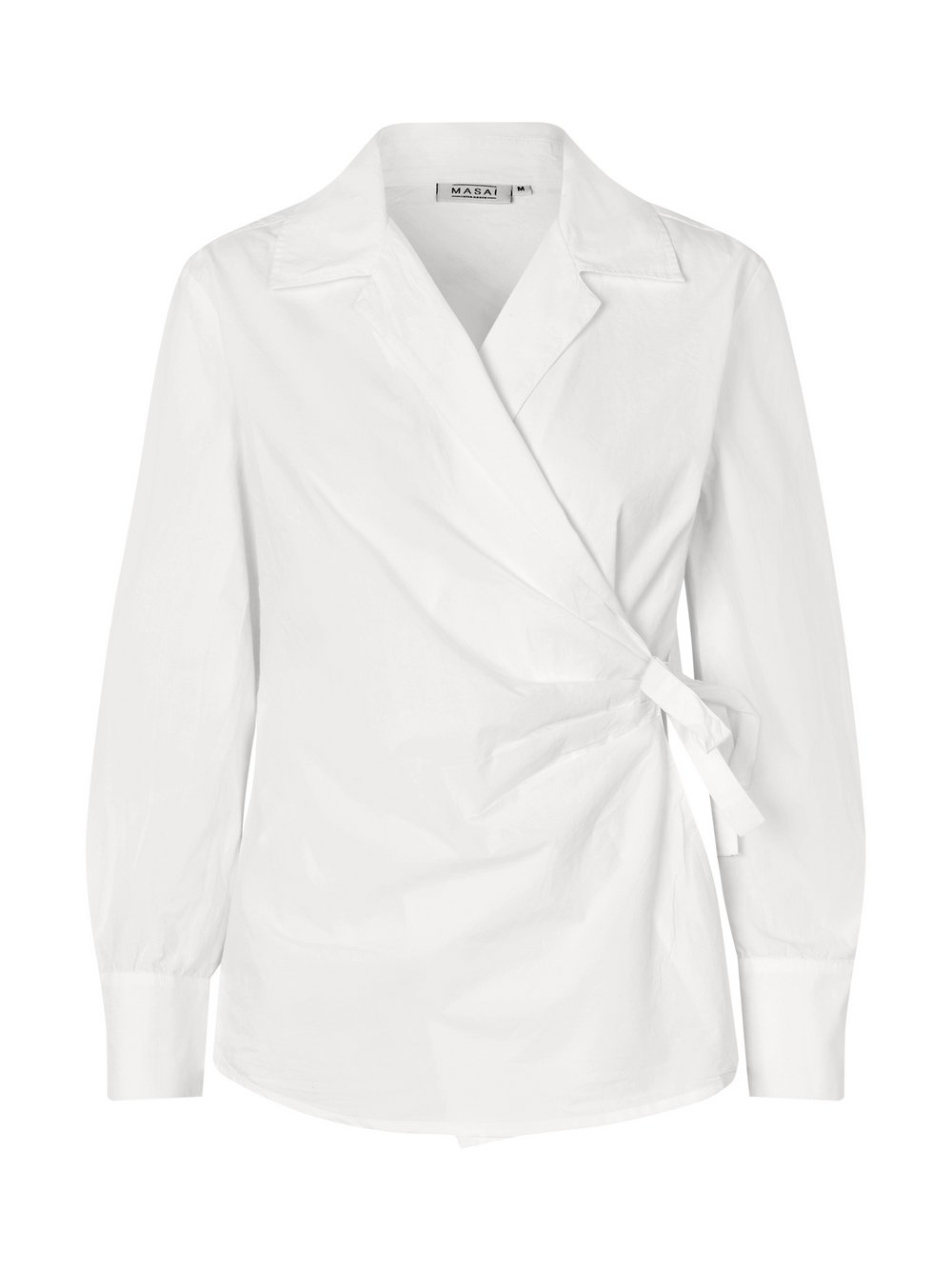 Masai Wickelbluse Damen Baumwolle weiß, 40