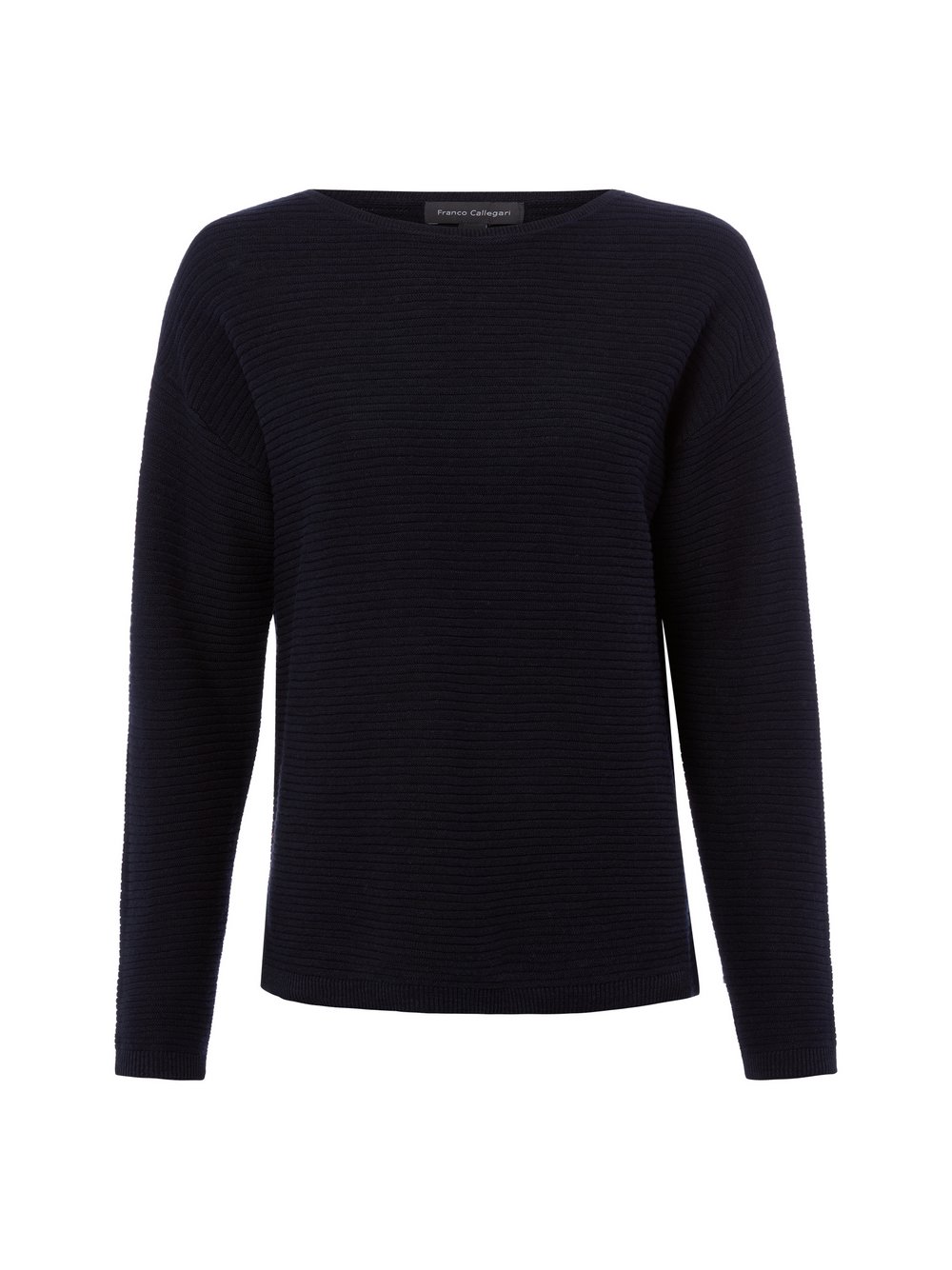 Franco Callegari Strickpullover mit Leinen Damen Baumwolle blau, L