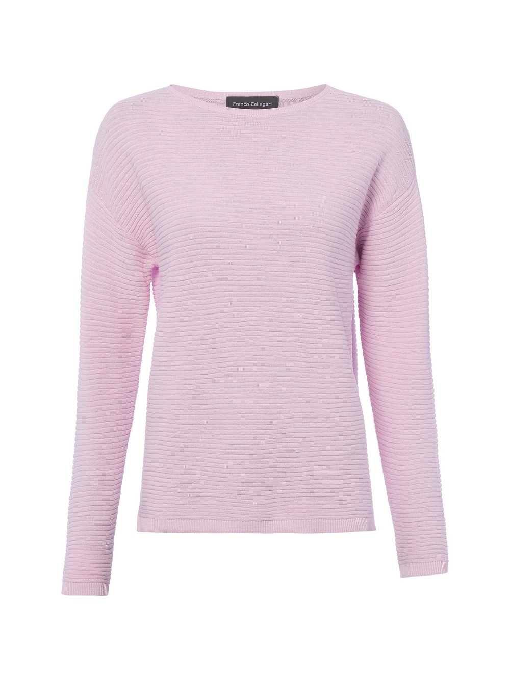 Franco Callegari Strickpullover mit Leinen Damen Baumwolle rosa, S