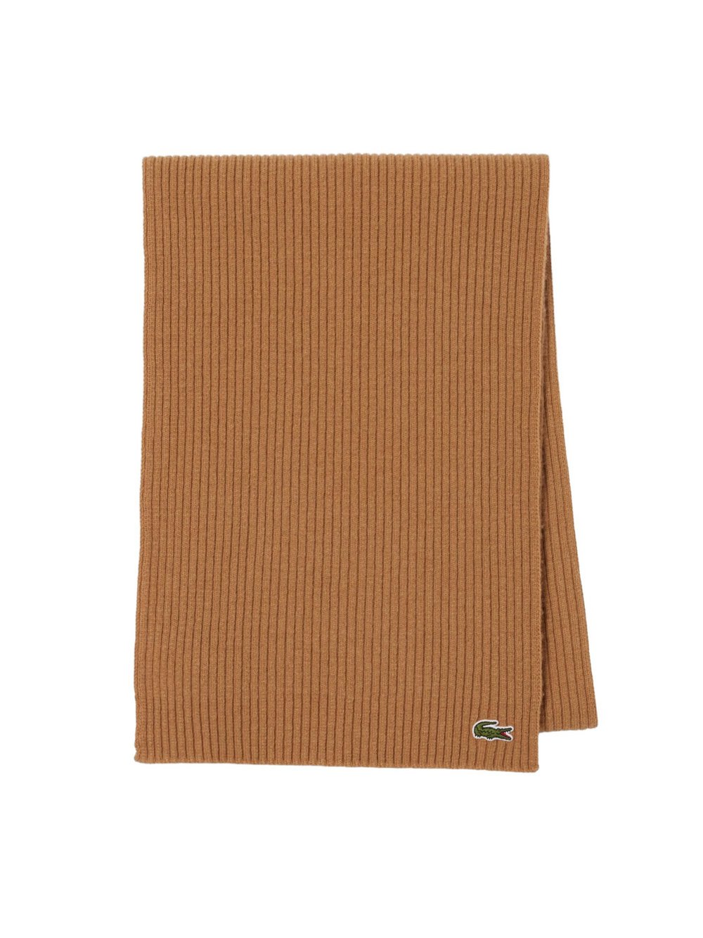 Lacoste Schal Damen Wolle braun bedruckt, ONE SIZE