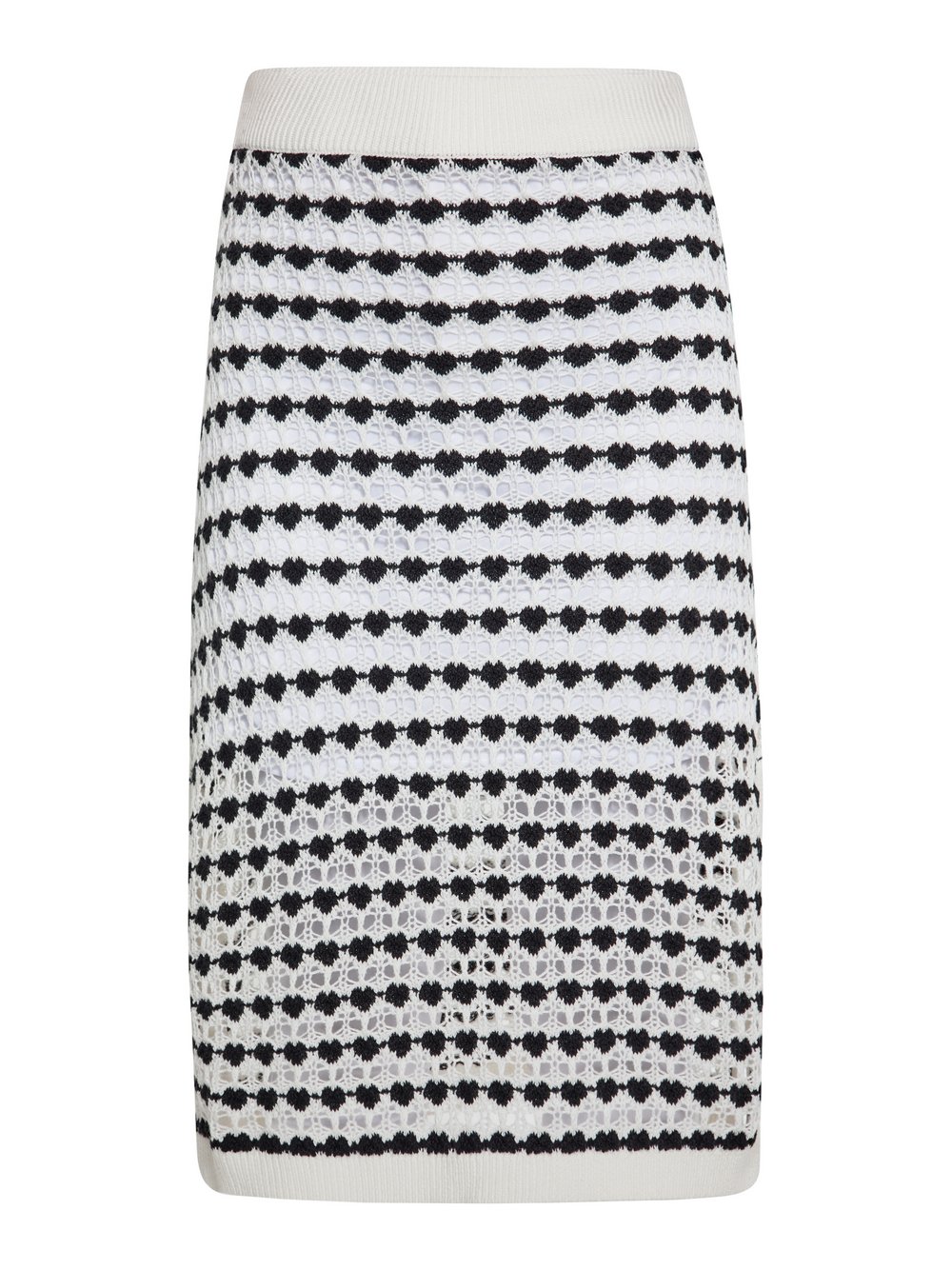 MyMo Rock Damen Baumwolle schwarz gestreift, M