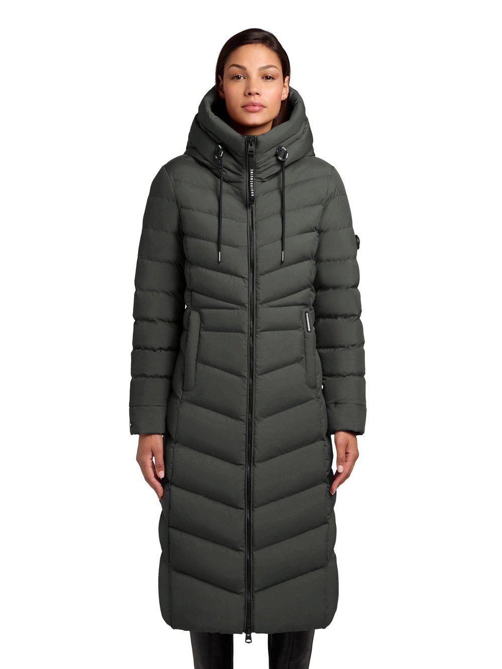 Thumbnail - Khujo Steppmantel Damen grün, XS