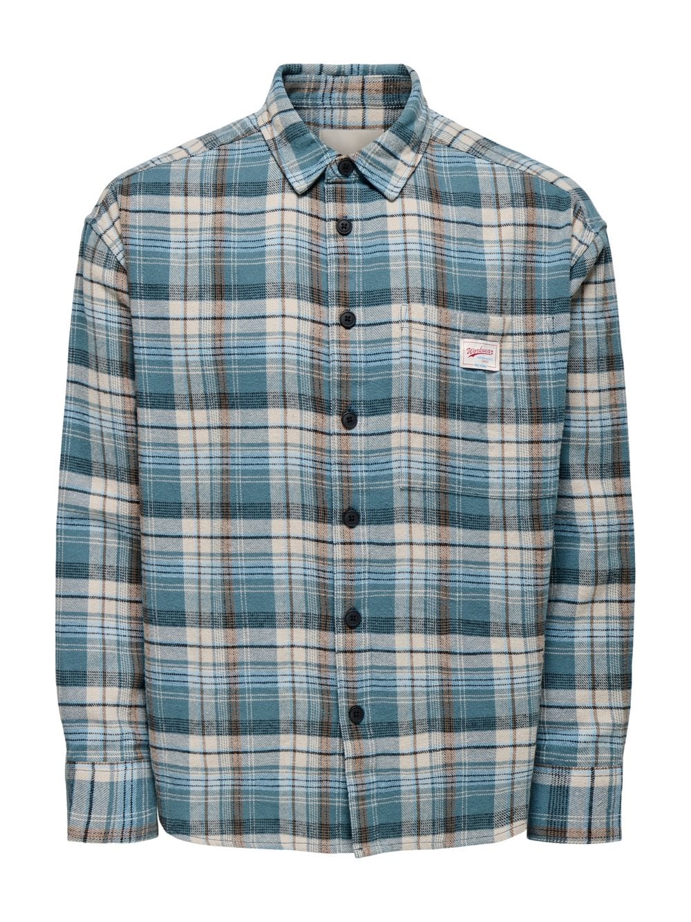 Only&Sons Hemd Herren Regular Fit Baumwolle mehrfarbig kariert, L