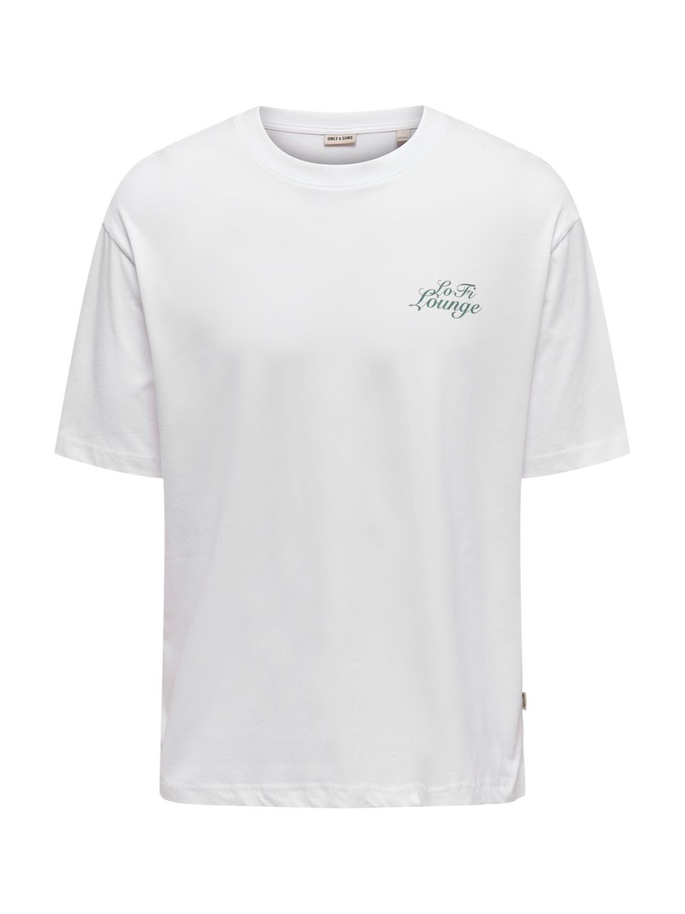 Only&Sons T-Shirt Herren Baumwolle weiß bedruckt, M