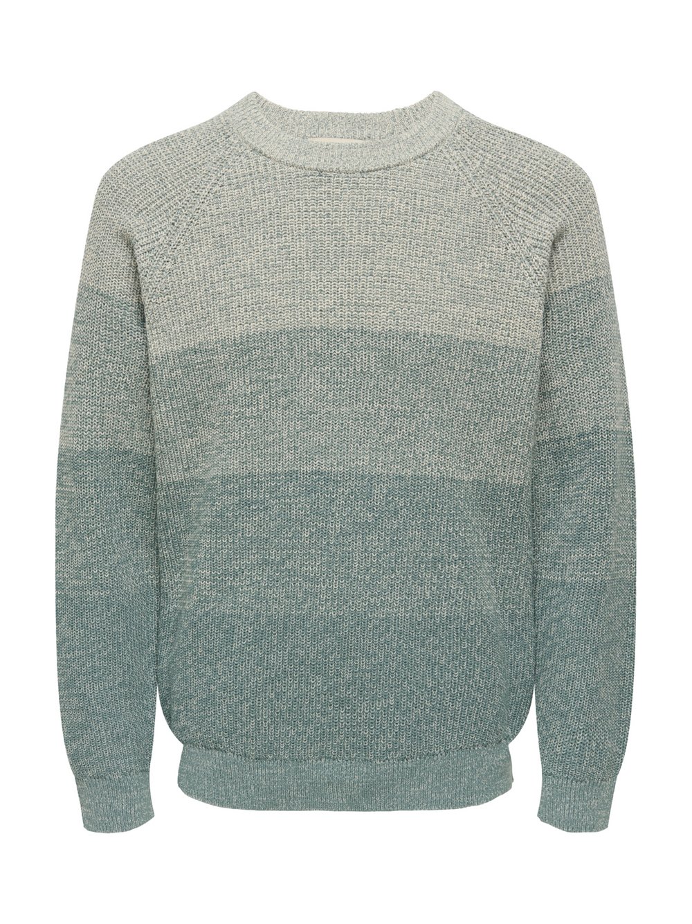 Only&Sons Pullover Herren Baumwolle grau gestreift, S