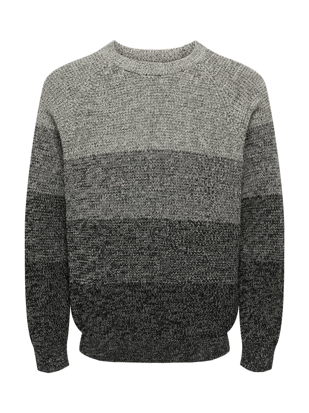 Thumbnail - Only&Sons Pullover Herren Baumwolle grau gestreift, XXL