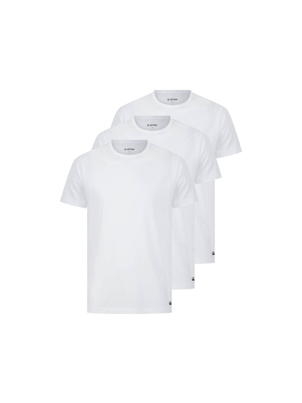 G-Star RAW T-Shirt 3er Pack Herren Baumwolle weiß, XL