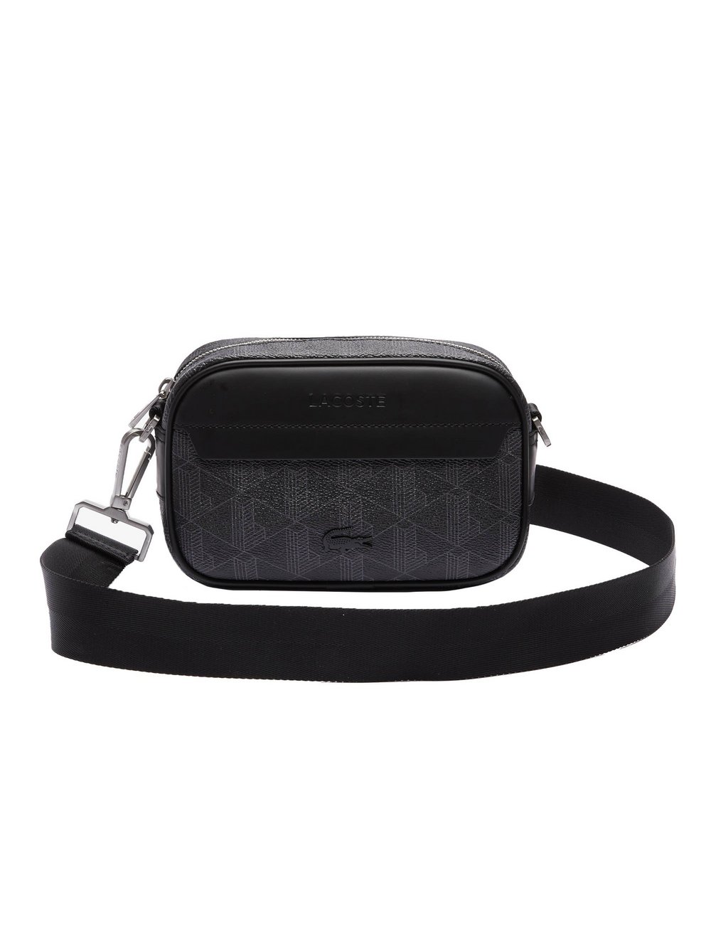 Lacoste Umhängetasche Herren schwarz gemustert, ONE SIZE