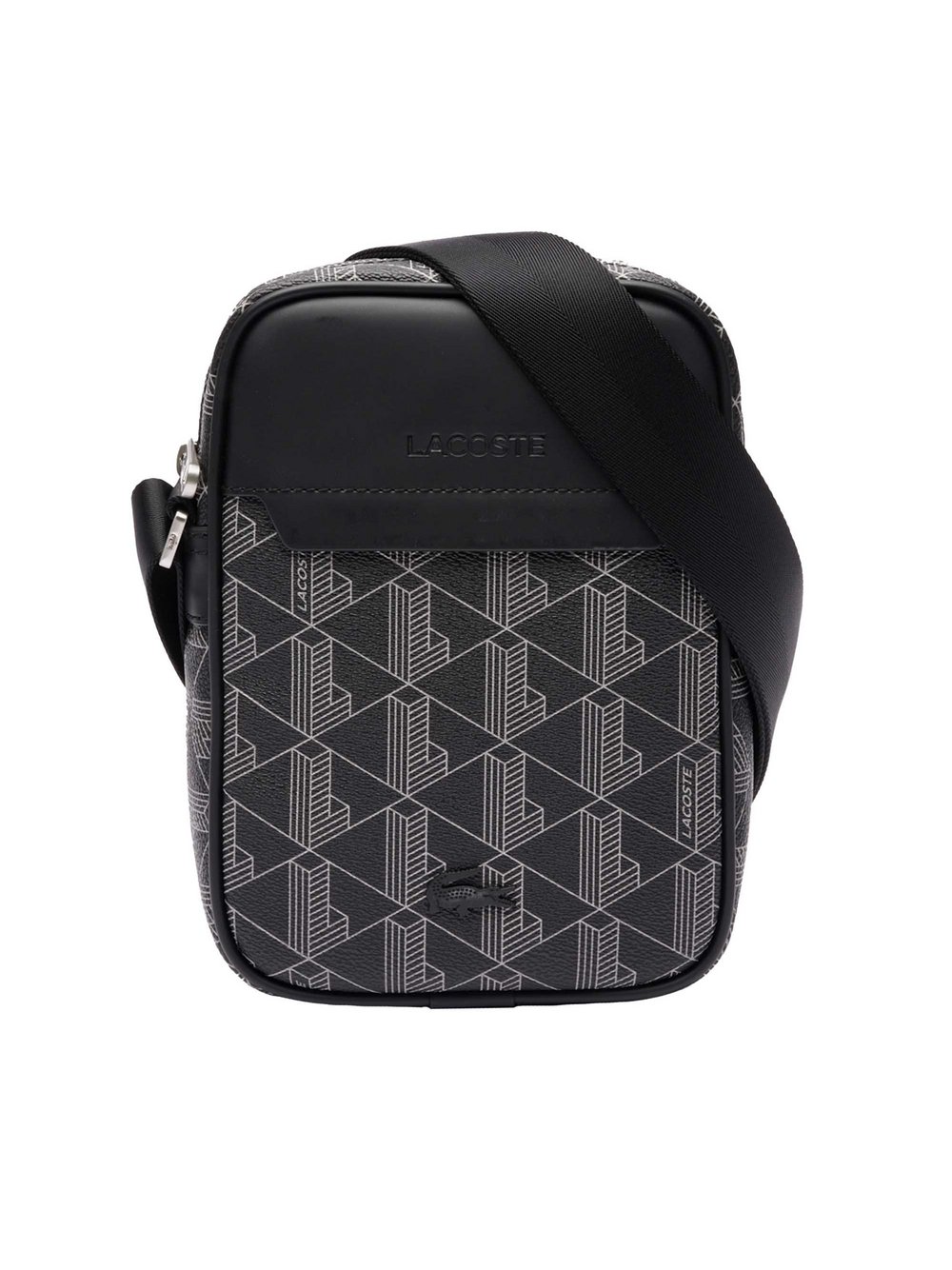 Lacoste Umhängetasche Herren schwarz gemustert, ONE SIZE