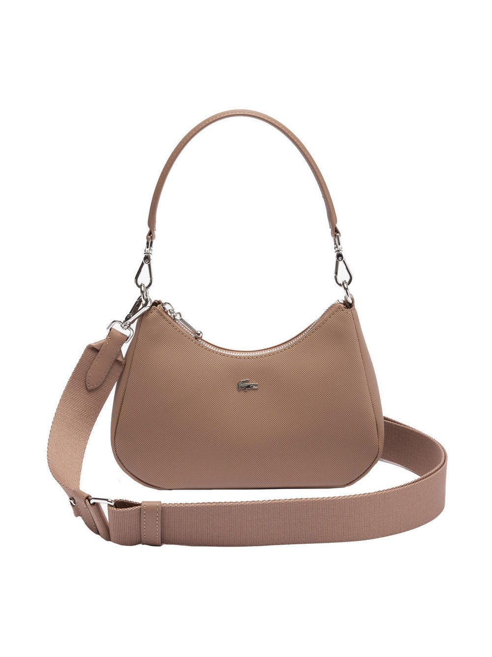 Lacoste Umhängetasche Damen Kunstleder braun, ONE SIZE