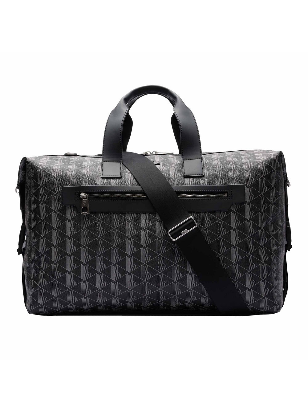 Lacoste Handtasche Damen Kunstleder schwarz gemustert, ONE SIZE