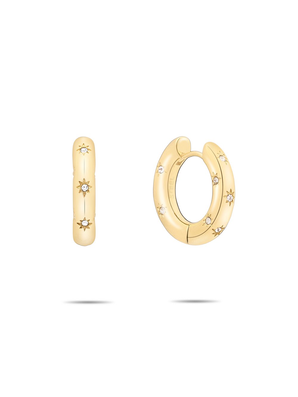 Thumbnail - Tamaris Ohrringe Little Twinkle Damen Edelstahl gold, ONE SIZE