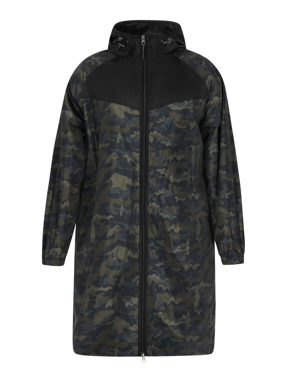 Thumbnail - MyMo Mantel Damen grün gemustert, XXL