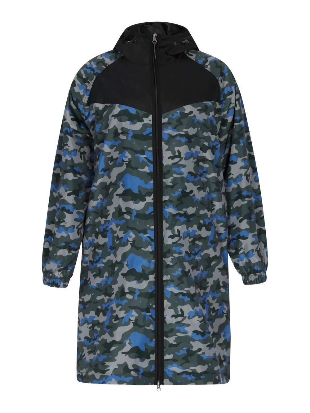 Thumbnail - MyMo Mantel Damen blau gemustert, XXL