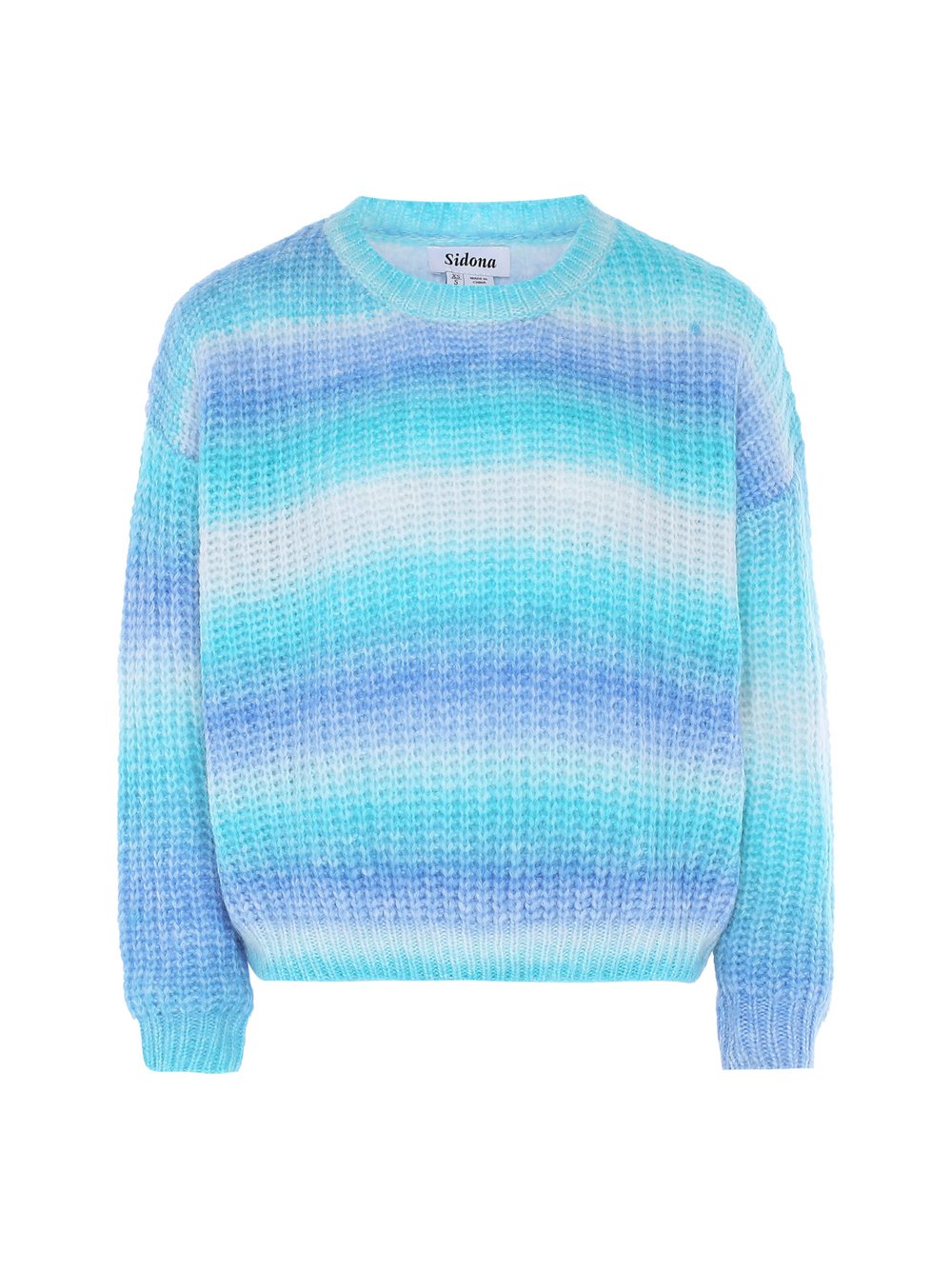 VAN GRAAF Usha Damen Mehrfarbig Pullover Polyamid Blau, Extra Klein