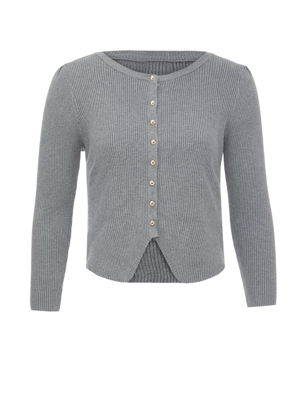 VAN GRAAF Dreimaster Damen Grau Strickjacke Polyamid Extra Klein
