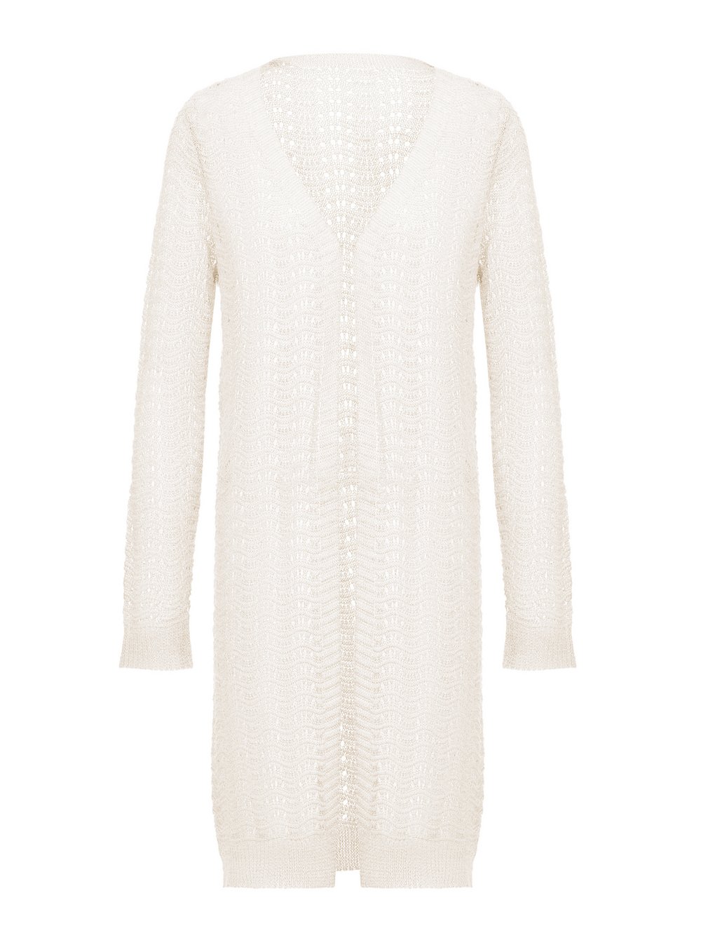 VAN GRAAF Dreimaster Damen Weiß Strickjacke Viskose Extra Klein