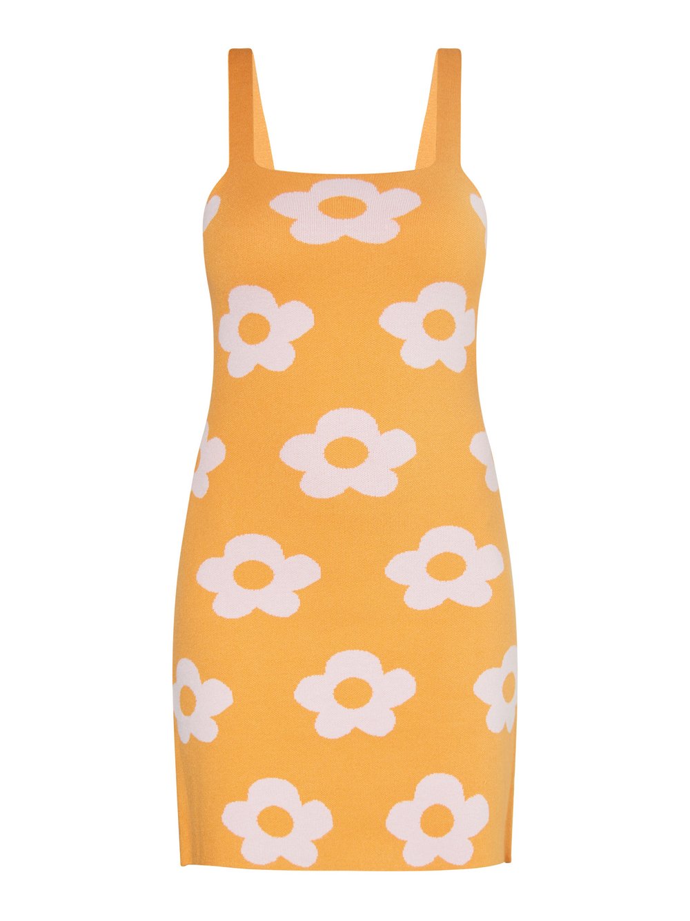 MyMo Kleid Damen Viskose orange gemustert, L