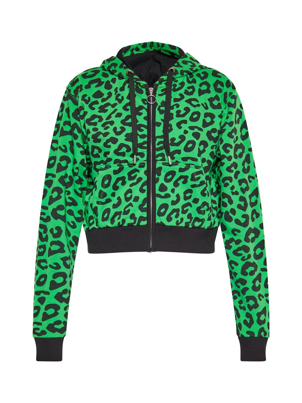 Thumbnail - MyMo Sweatshirt Damen Baumwolle grün gemustert, XS