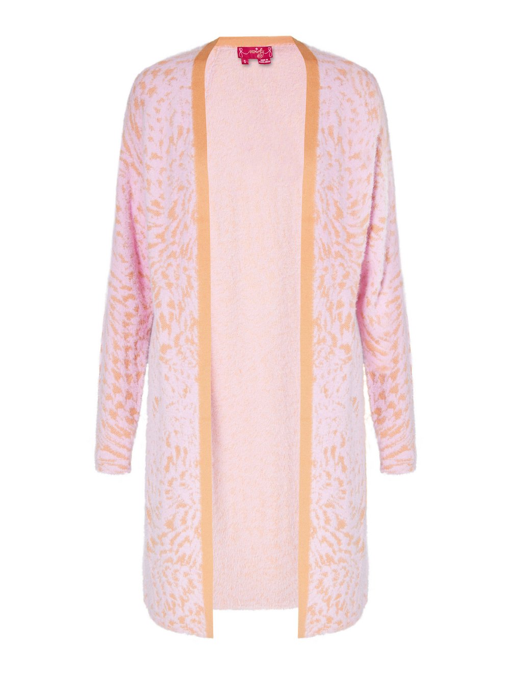 MyMo Strickjacke Damen Polyamid rosa strukturiert, S