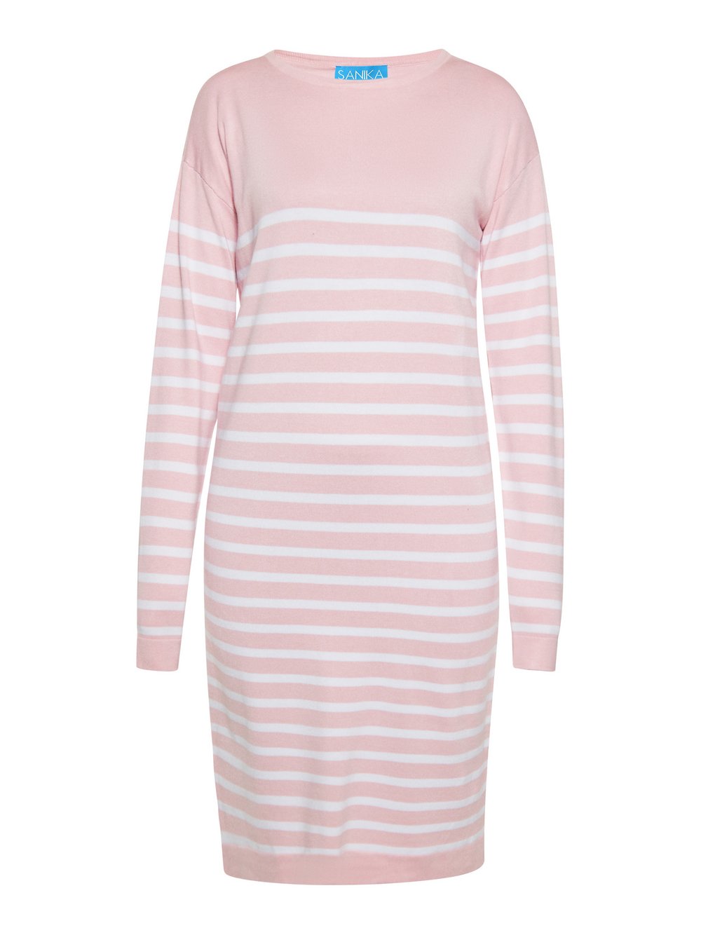 Usha Kleid Damen Viskose rosa gestreift, XXL