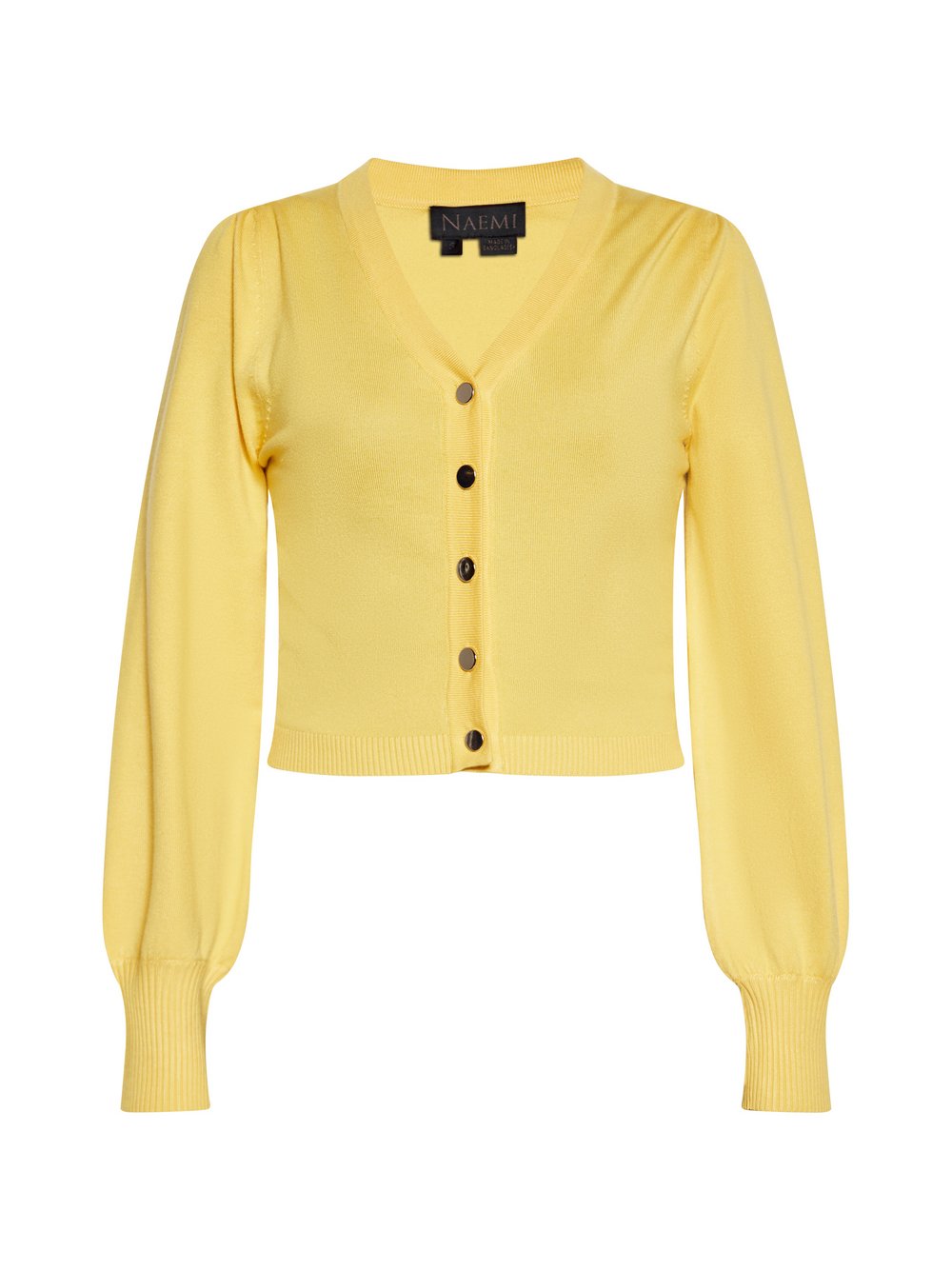 Thumbnail - Faina Strickjacke Damen Viskose gelb, M