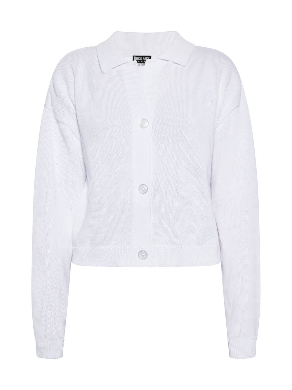 MyMo Strickjacke Damen Baumwolle weiß, S