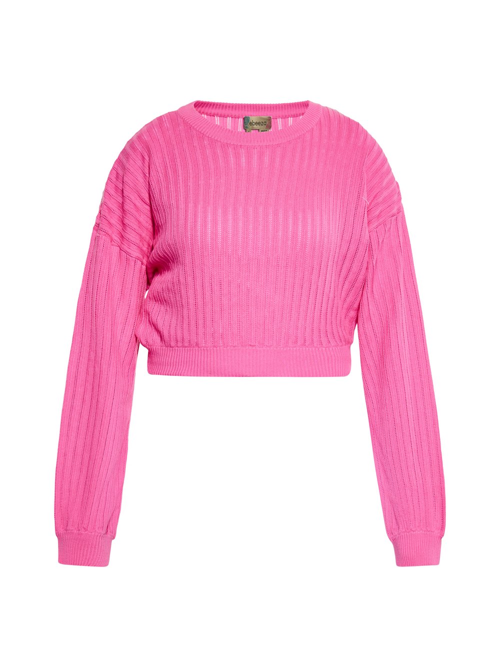 Thumbnail - MyMo Pullover Damen Baumwolle pink gemustert, L