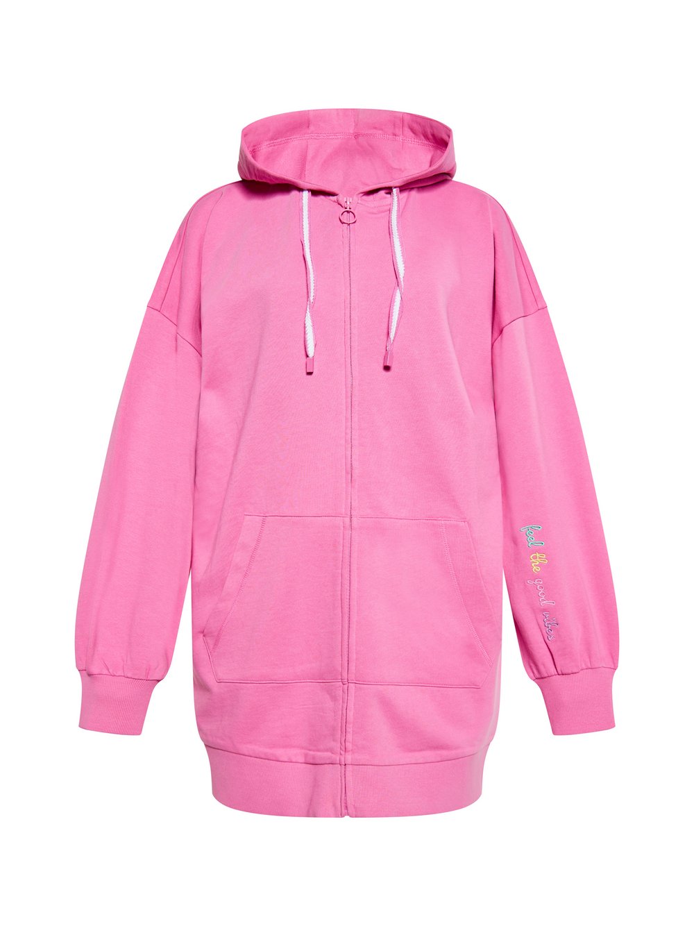 VAN GRAAF Mymo Damen Rosa Kapuzenpullover Baumwolle Klein