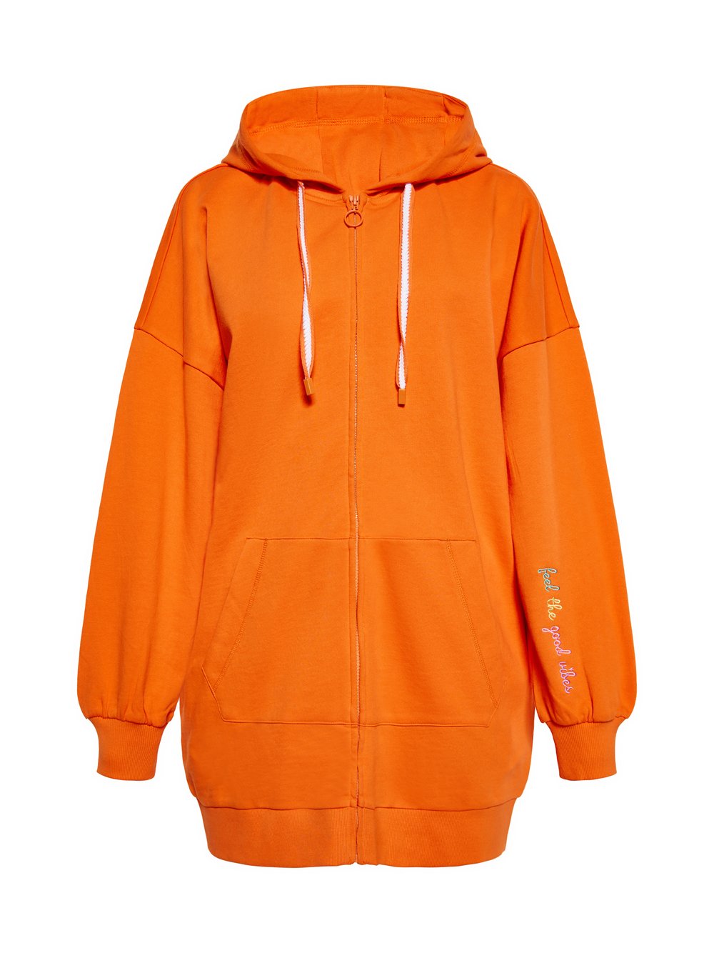VAN GRAAF Mymo Damen Orange Kapuzenpullover Baumwolle Extra Klein