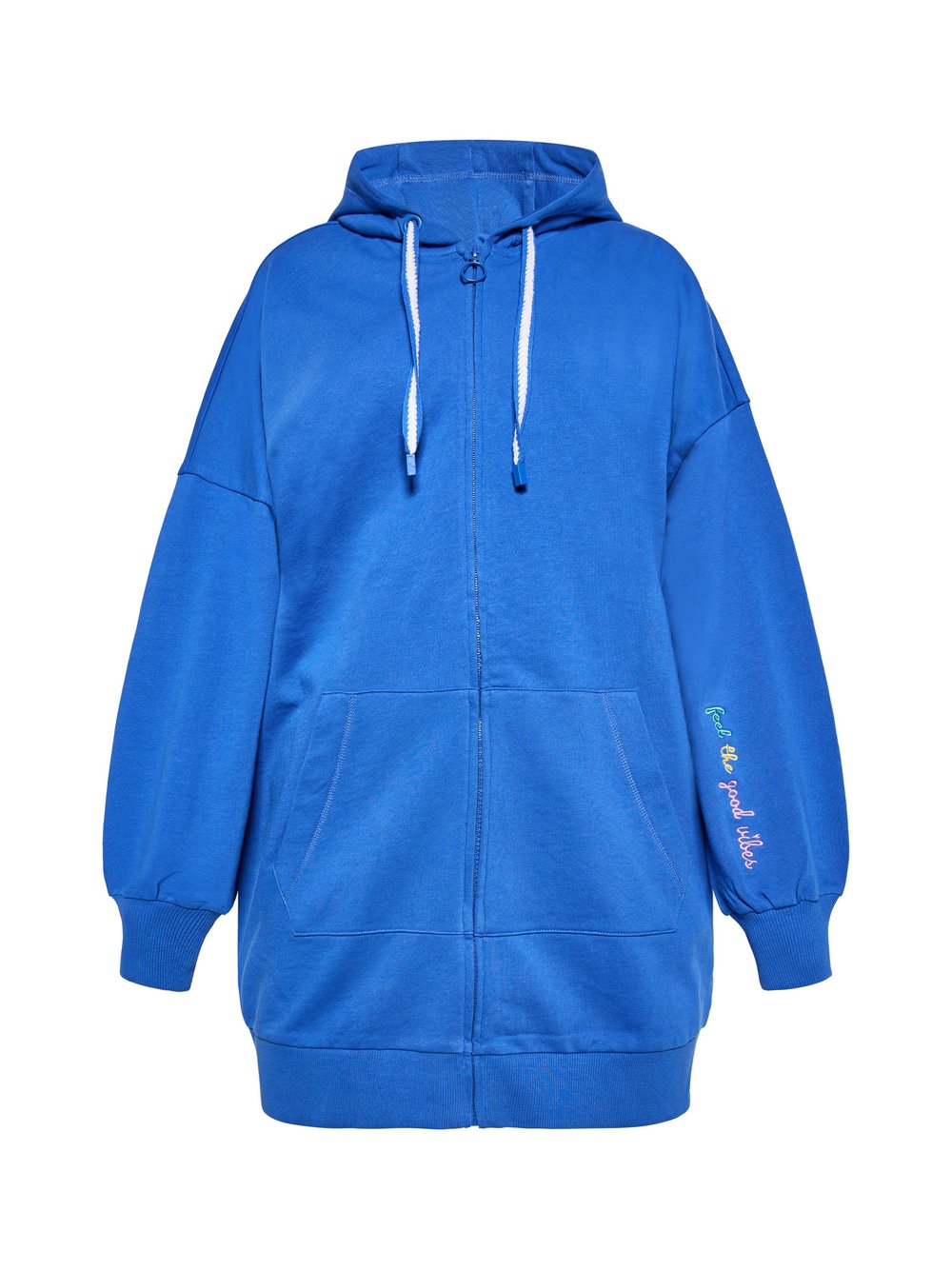 VAN GRAAF Mymo Damen Blau Kapuzenpullover Baumwolle Extra Klein