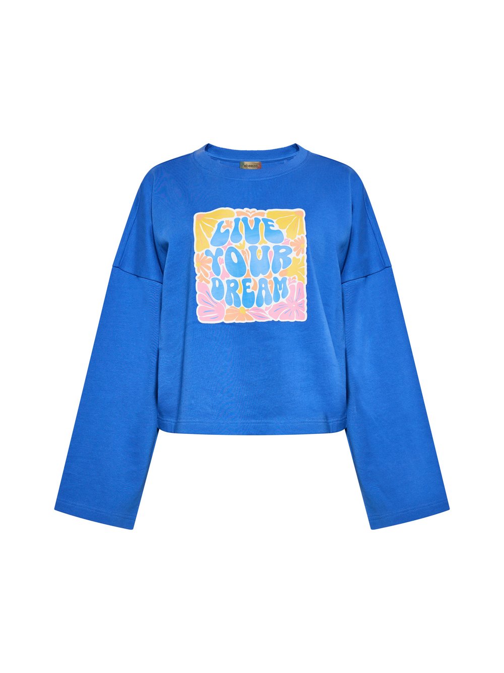 Thumbnail - MyMo Sweatshirt Damen Baumwolle blau, L