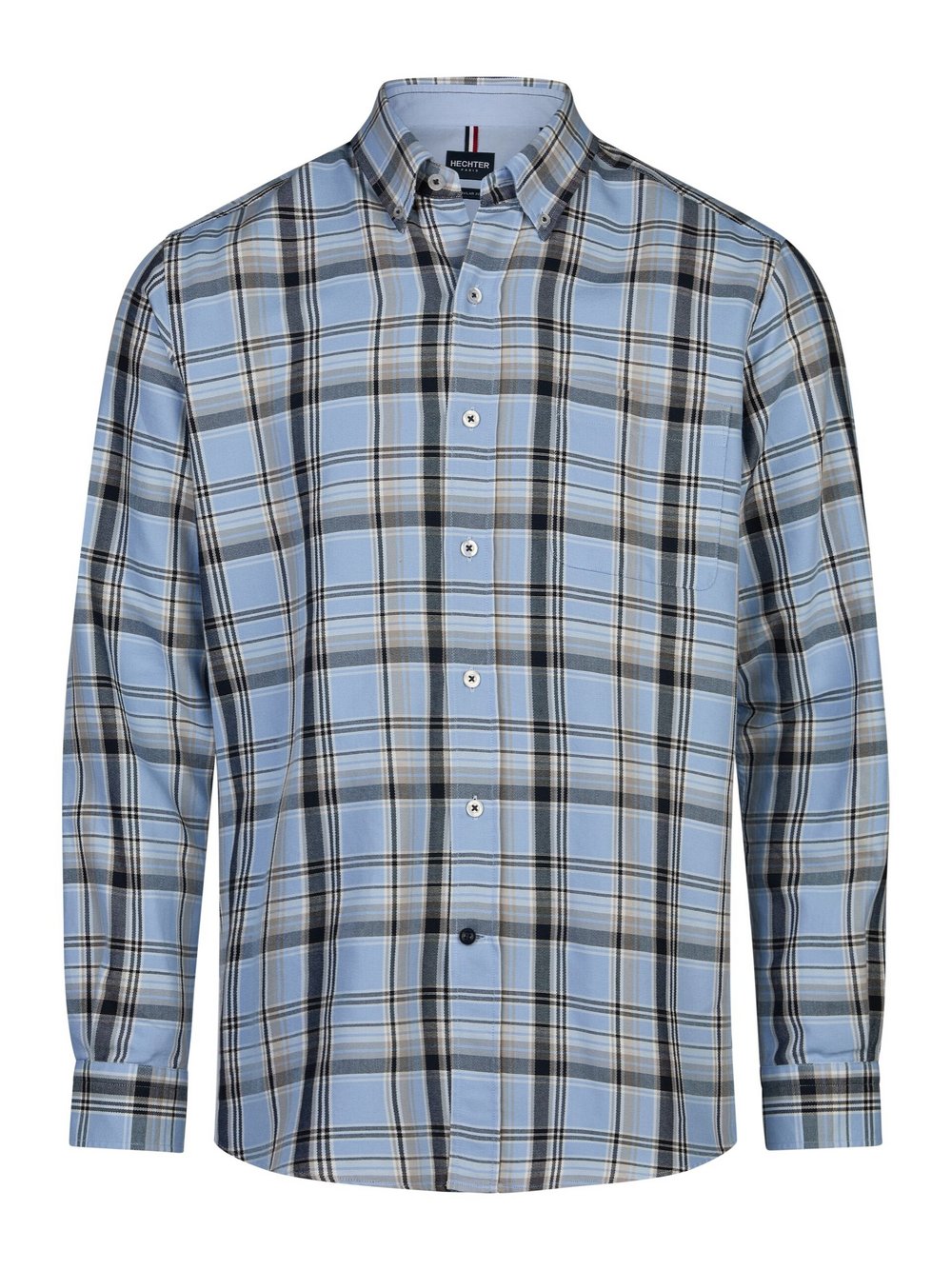 Thumbnail - Daniel Hechter Hemd Herren Regular Fit Baumwolle blau kariert, M