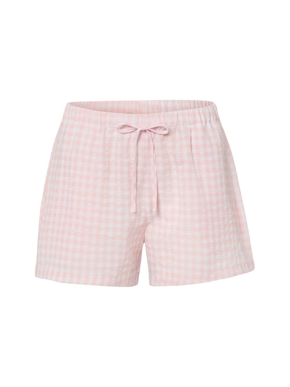 Marie Lund Pyjama-Shorts Damen Baumwolle mehrfarbig kariert, S