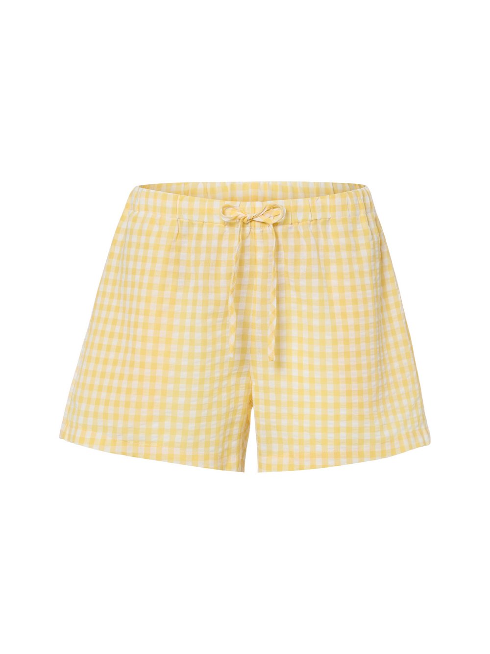 Marie Lund Pyjama-Shorts Damen Baumwolle mehrfarbig kariert, M