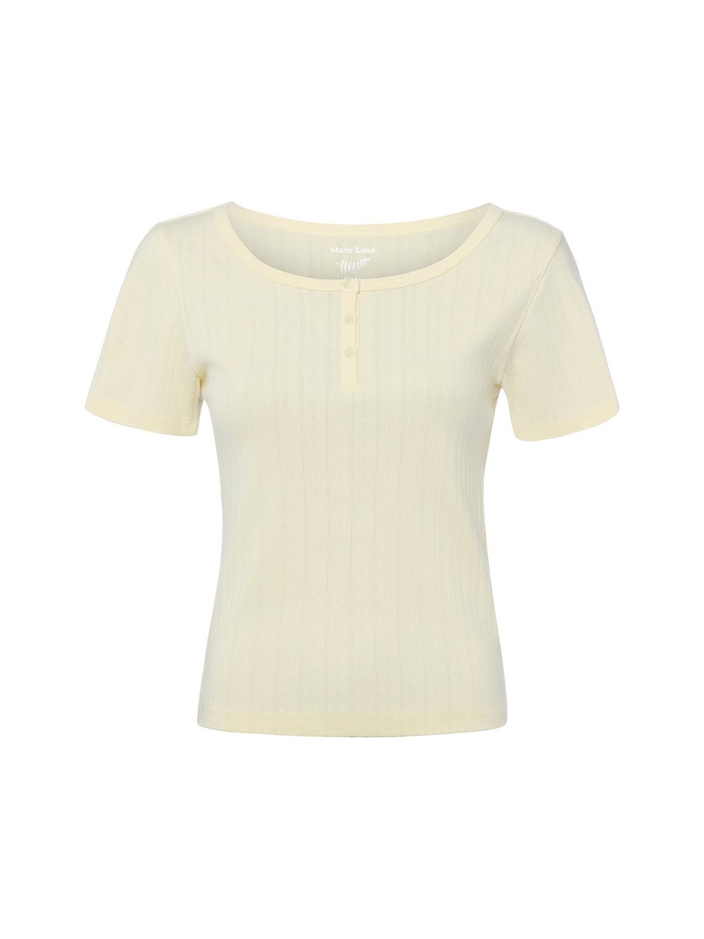 Marie Lund T-Shirt Damen Baumwolle gelb, XS