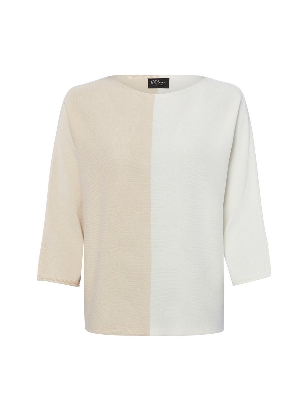 s.Oliver BLACK LABEL Strickpullover Damen Baumwolle mehrfarbig gemustert, 40