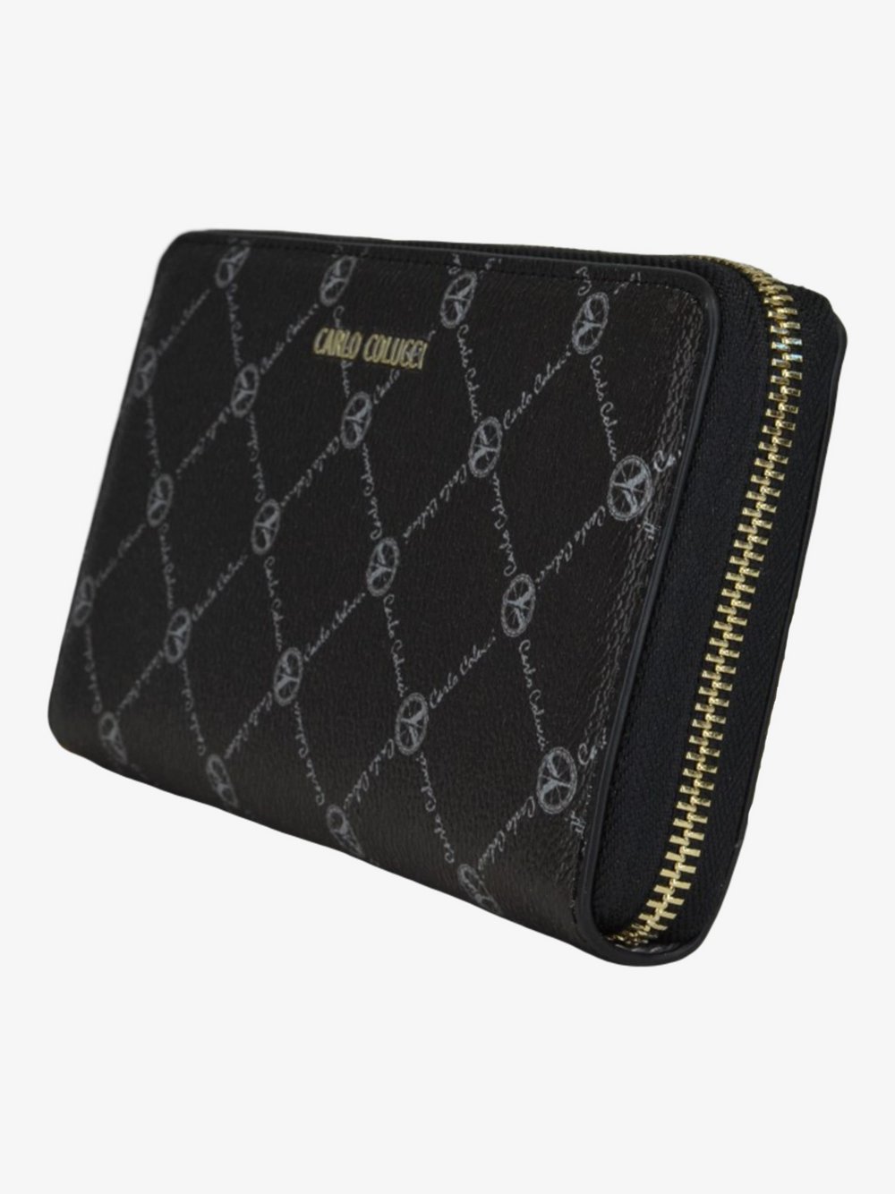 Carlo Colucci Geldbörse  Damen schwarz bedruckt, 34