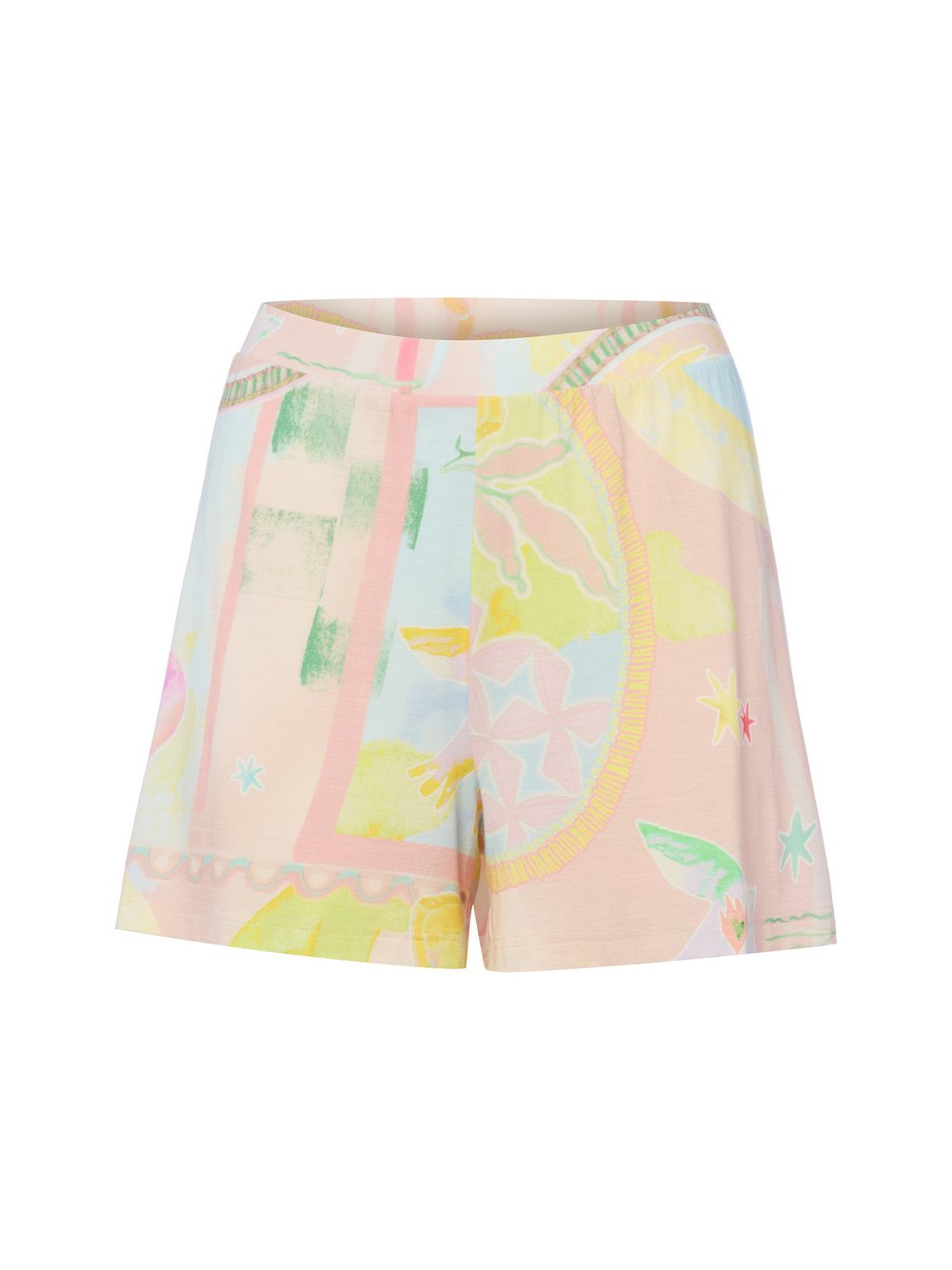 Mey Pyjama-Shorts Damen Jersey mehrfarbig gemustert, L