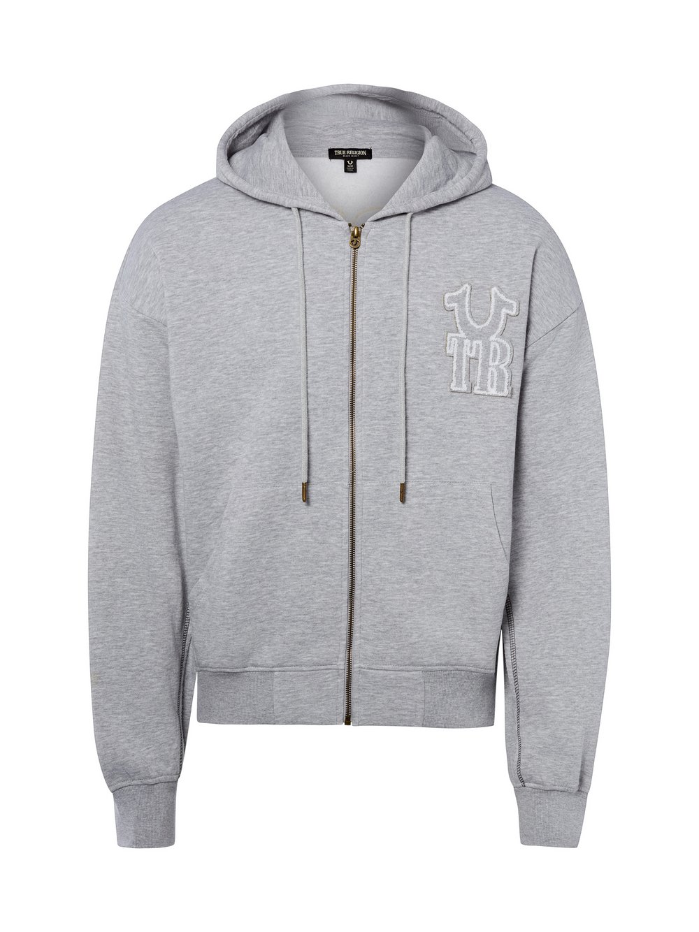 True Religion Sweatjacke Herren Baumwolle mehrfarbig meliert, M