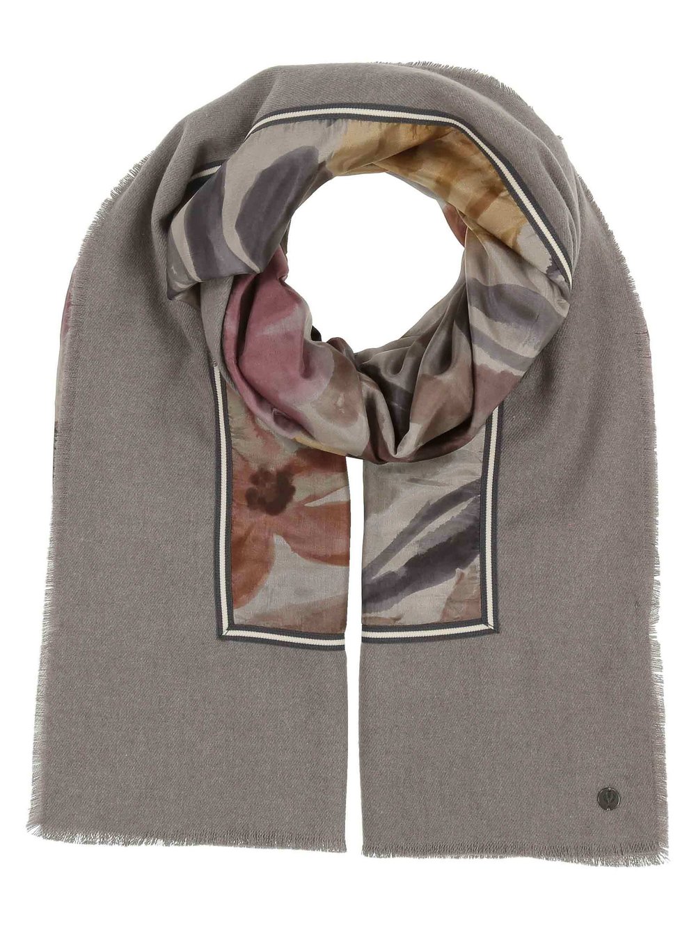 Thumbnail - Fraas Stola Damen grau gemustert, ONE SIZE