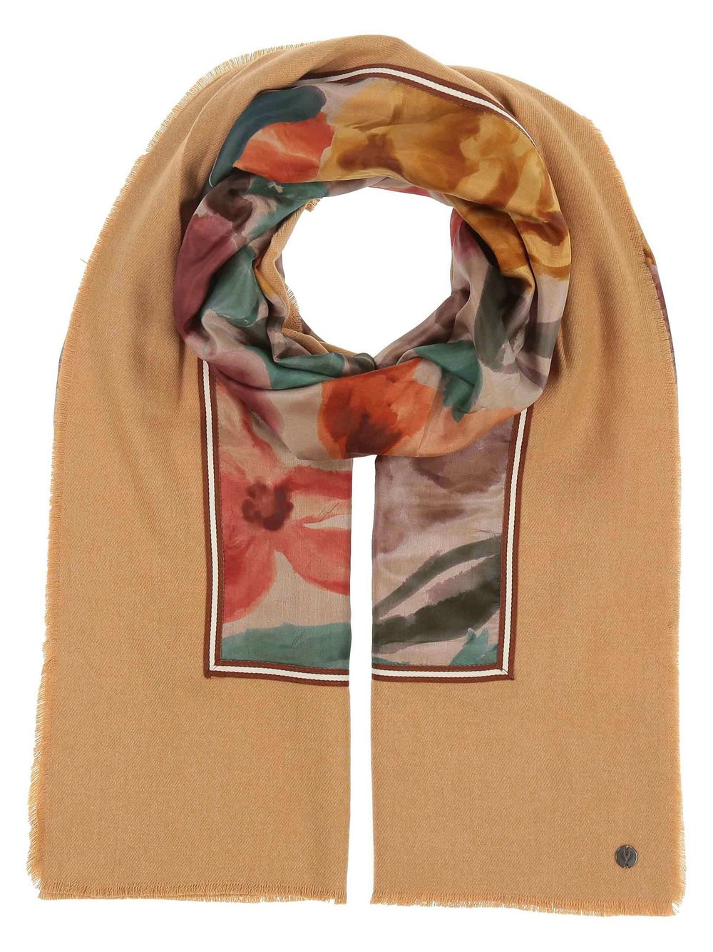 Fraas Stola Damen beige gemustert, ONE SIZE